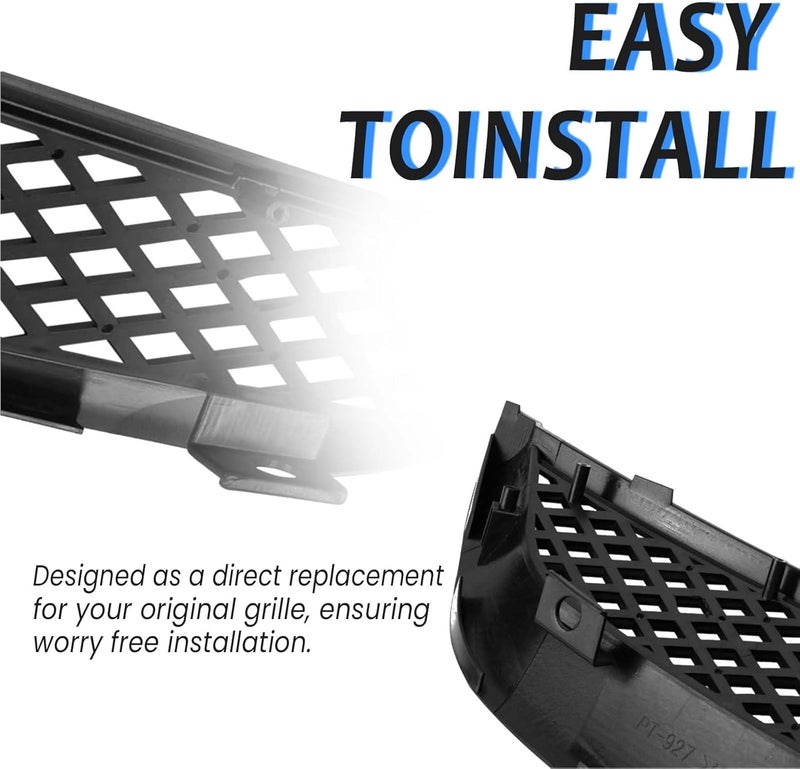 Kspeed Black Mesh Grille Fit 2001 2002 2003 for Civic Coupe/Sedan,JDM Type Front Bumper Grill Guard Replacement Part - Image 4